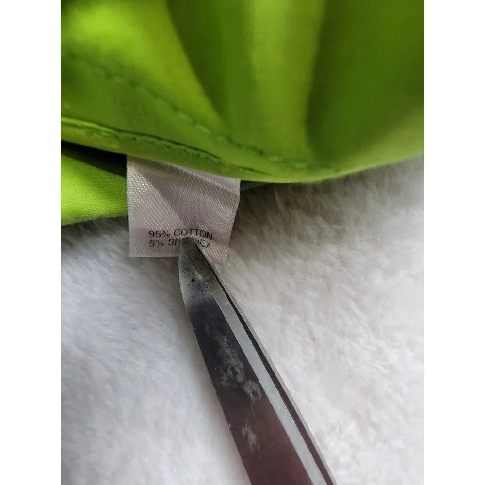 St. John Women Double Breasted Coat Blazer Jacket Medium Green 3/4 Sleeve Career - Picture 4 of 8